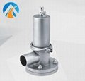 Sanitary stainless steel tank bottom valve