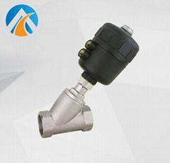 Sanitary stainless steel angle seat valve