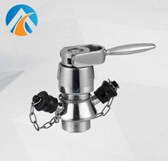 Sanitary stainless steel aseptic sampling valve