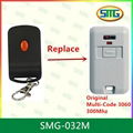 wireless Multi code 3060 300mhz remote control for garage gate  1