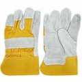 cowhide split leather safety gloves