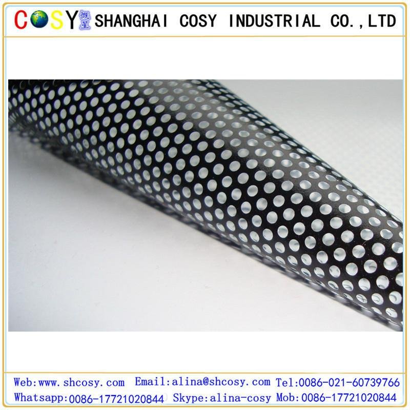 High quality perforated vinyl one way vision for window screen