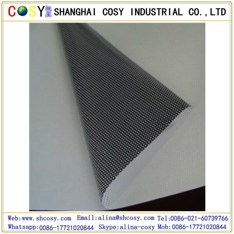 High quality perforated vinyl one way vision for window screen 2