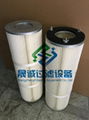 Downhole drilling machine dust collector filter cartridge dust filter element