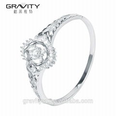 Korean fashion jewelry 925 sterling silver bangle and bracelet
