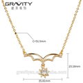 Top Selling zircon jewelry 14k gold necklace for weeding 2