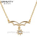 Top Selling zircon jewelry 14k gold necklace for weeding