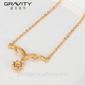 Top Selling zircon jewelry 14k gold necklace for weeding 3