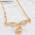 Top Selling zircon jewelry 14k gold necklace for weeding 4