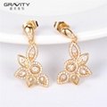 Best Selling Products Light Weight Earrings Designs In Gold 2