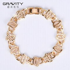 Best selling products fashion jewelry handmade 22k gold plated charm bracelet