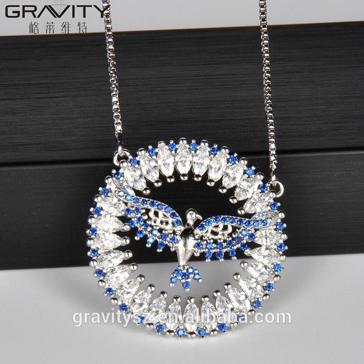 Fashion Personalized Custom Logo Jewellery Silver Necklace For Women 3