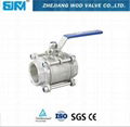 threaded stainless steel ball valve 3