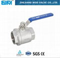 threaded stainless steel ball valve 5