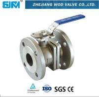 Flanged stainless steel ball valve