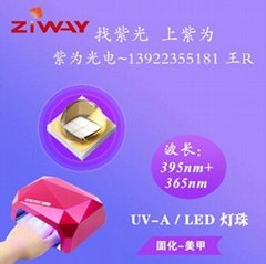 UVLED灯珠厂家订制直供批发点面线光源紫外UVLED灯珠