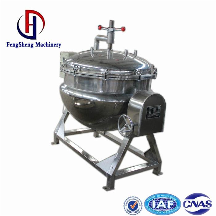 100 liter steam jacketed cooking kettle