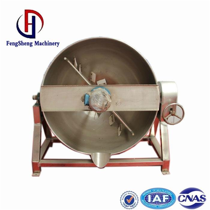 100 liter steam jacketed cooking kettle 3