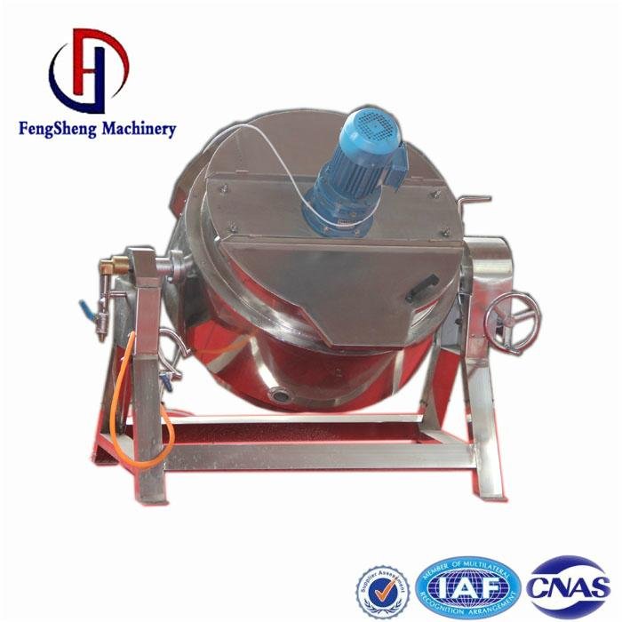 100 liter steam jacketed cooking kettle 4