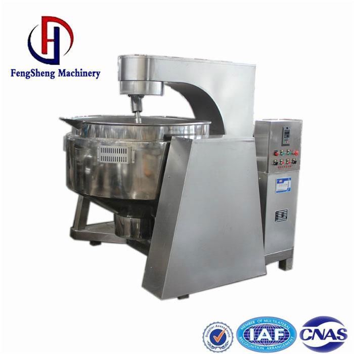 Salad dressing steam jacketed kettle with agitator