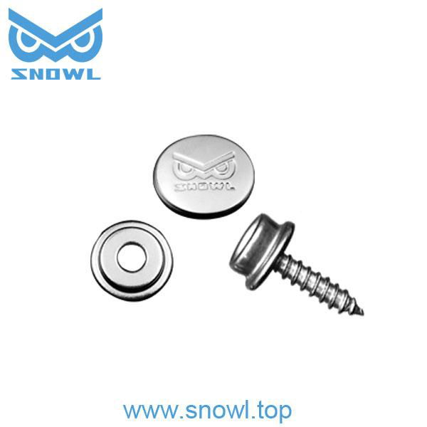 Stainless steel 316 15mm round shape snap button 4