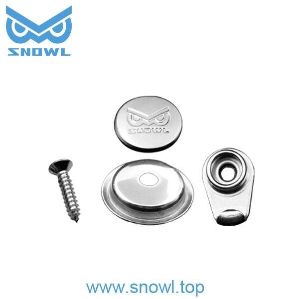Stainless steel 316 15mm round shape snap button 5