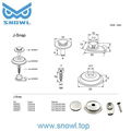 High quality marine hardware OWOZ festeners snap button 5