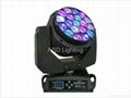 Hot model 19x15w RGBW 4in1 big bee eye led moving head wash light with zoom