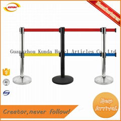 high quality cheap price stainless steel telescopic railing stand double ropes