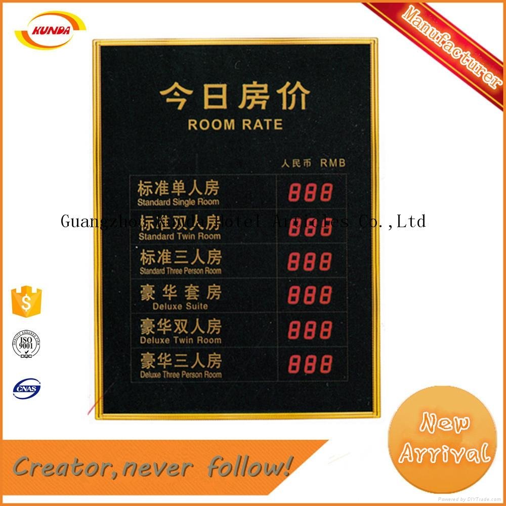 China direct produce cheap price high quality hotel price tag