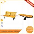 durable classic metal and wood park bench Kunda  1