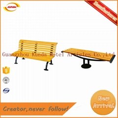 durable classic metal and wood park bench Kunda 