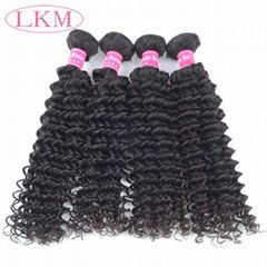 peruvian virgin hair deep curly human hair bundles