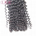 virgin hair hand-tied curly hair lace closure 3