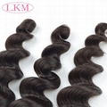 peruvian human hair wholesale loose wave hair weft 4