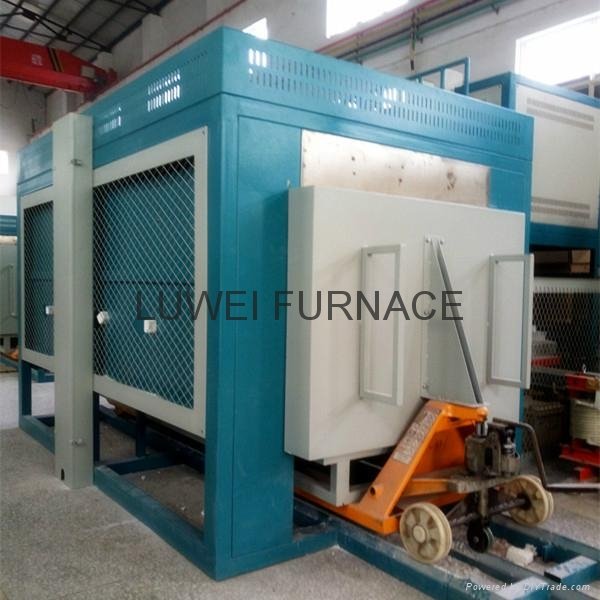 EXW Price Industrial Ceramic Shuttle Kiln for Heating Treatment  up to 1200.C 2