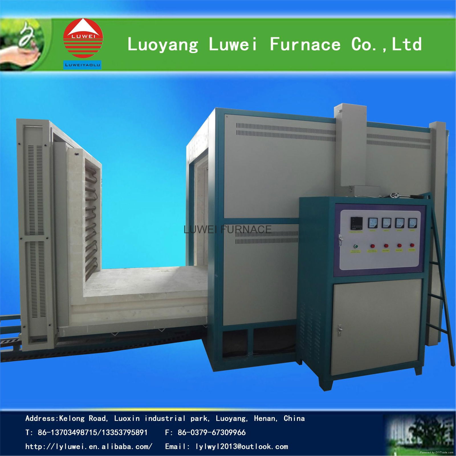 EXW Price Industrial Ceramic Shuttle Kiln for Heating Treatment  up to 1200.C 4