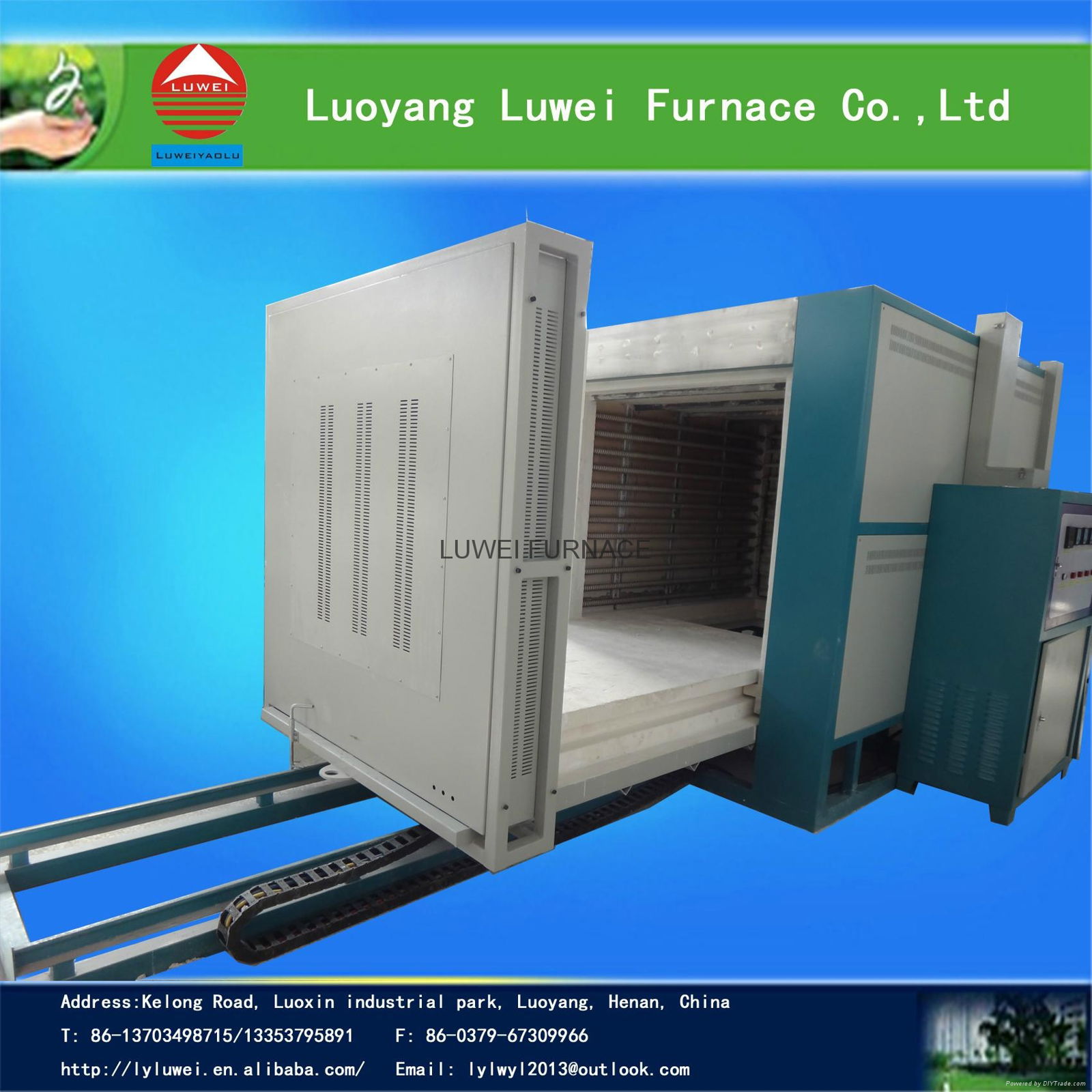 EXW Price Industrial Ceramic Shuttle Kiln for Heating Treatment  up to 1200.C 5