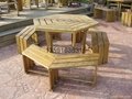瀋陽碳化木桌椅 2
