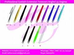  Professional Eyelash Extension Tweezers Fine Points