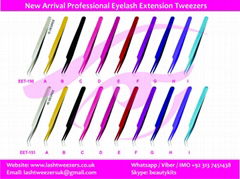 New Arrival Professional Eyelash Extension Tweezers
