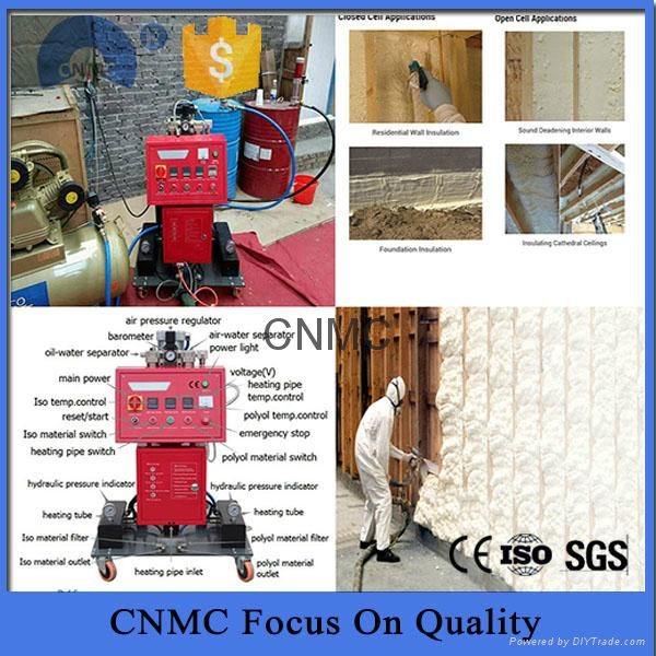 small size 380v polyurethane Pu foam spray equipment CNMCH CNMC