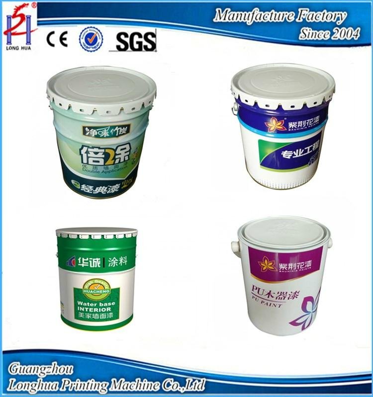 Multi-Functional for big diameter round bucket screen printing machine  4
