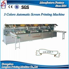 High Quality Automatic 3 Colors Silk Screen Printing Machine 
