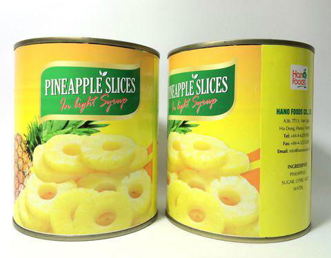 Canned Fresh Pineapple from Vietnam