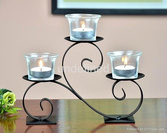 table home decoration candelabra metal candle holder