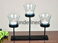 home decoration table metal tea light