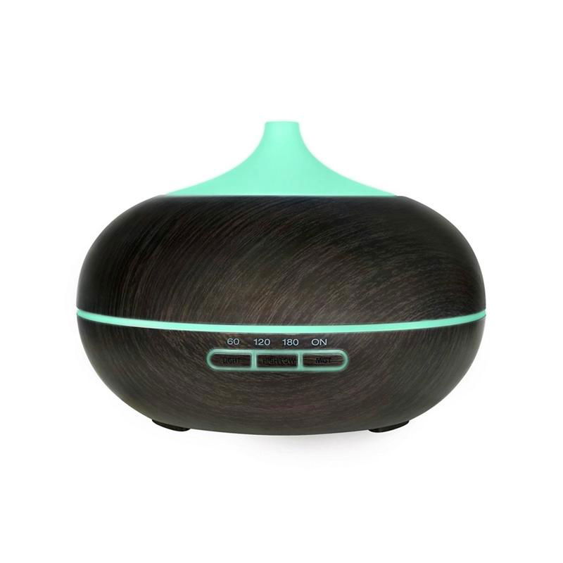 2017 new products 300ml wooden grain ultrasonic essential oil aroma diffuser