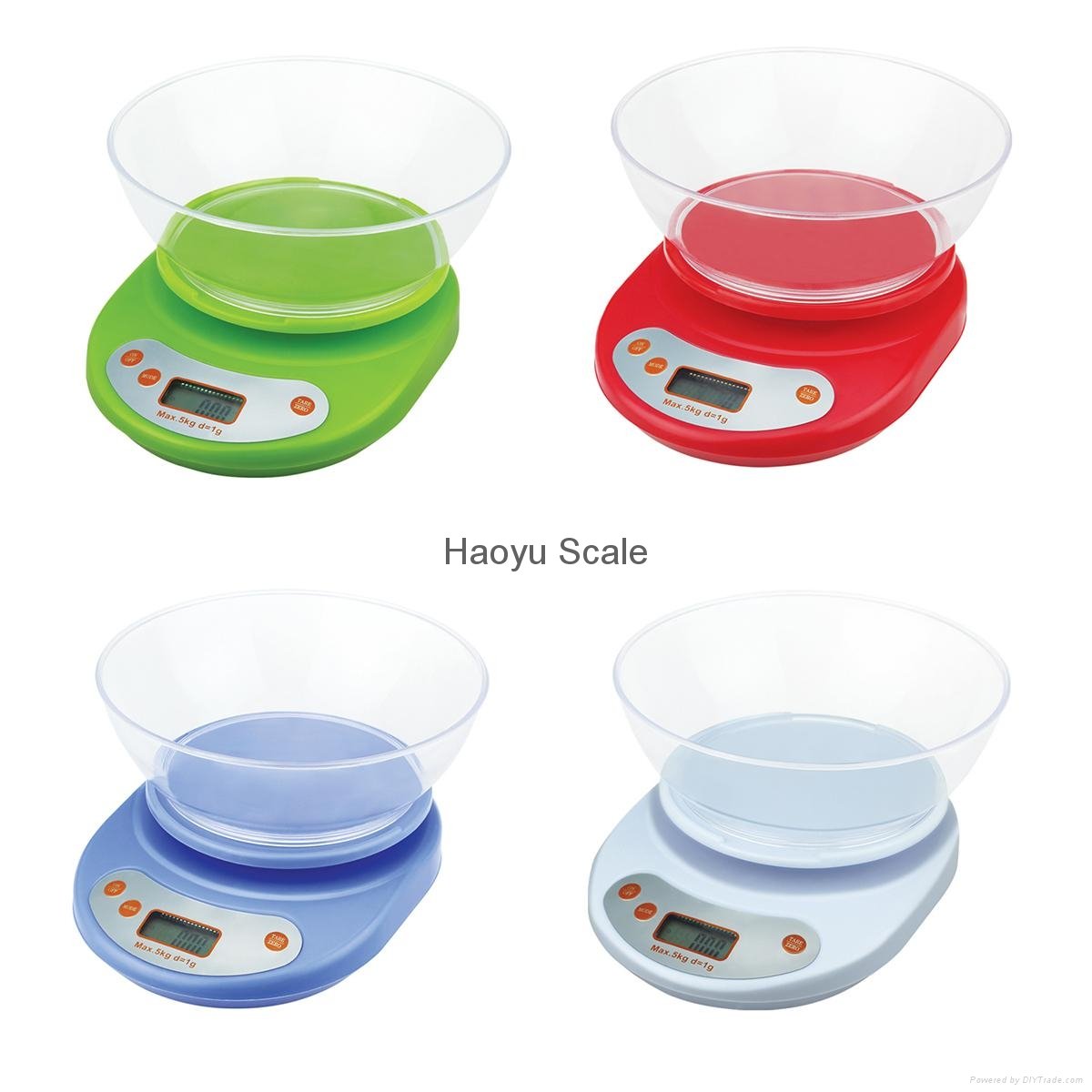 Mini Electronic Digital Kitchen Scale with Bowl 5KG 4