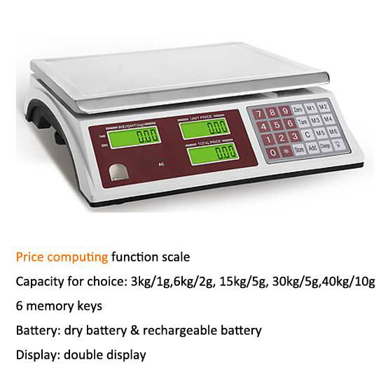 ACS Digital Price Scale with US232/USB Port connect 2